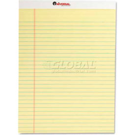 Universal® Perforated Edge Legal-Ruled Writing Pad Canary 50-Sheet Per Pad 12 Pads/Case