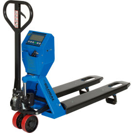Global Industrial™ Low-Profile Manual Pallet Jack Scale Truck 5000 lb. Cap. 22""W x 48""L Forks