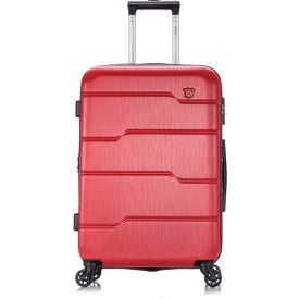DUKAP Rodez Lightweight Hardside Luggage Spinner 24"" - Red