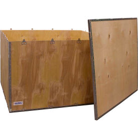 Global Industrial™ 6 Panel Shipping Crate w/ Lid 47-1/4""L x 39-1/4""W x 29-1/2""H