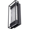 Sunlite® LED Crystal Wall Sconce Light Fixture 10W 800 Lumens 80 CRI 12"" Size Black