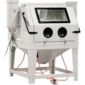 Allsource 41200 Front Open Dual Station Abrasive Blast Cabinet Steel