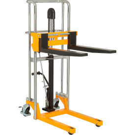 Global Industrial™ Manual Lift Stacker 47"" Lift 880 Lb. Capacity