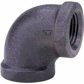 1/2 In. Black Malleable 90 Degree Elbow 150 PSI Lead Free