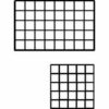16""L X 10""W Epoxy Coated Grid Cubbies - Black