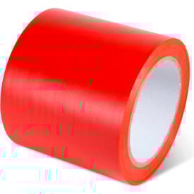 Global Industrial™ Safety Tape 4""W x 108'L 5 Mil Red 1 Roll