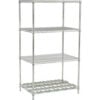 Nexel® 4 Shelf Poly-Z-Brite® Standard Wire Shelving Unit Starter 24""W x 24""D x 74""H
