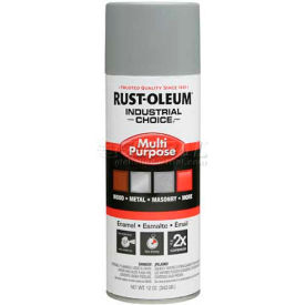 Rust-Oleum Industrial 1600 System Gen Purpose Enamel Aerosol Ansi 61 Light Gray 12 oz. - 214645