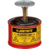 Justrite Plunger Can 1-Pint Red 10008