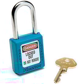 Master Lock® Safety 410 Series Zenex Thermoplastic Padlock Teal 410TEAL