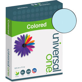 Colored Paper - Universal UNV11202 - Blue - 8-1/2 x 11 - 20 lb. - 500 Sheets/Ream