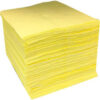 Global Industrial™ Hazmat Sorbent Pads Heavyweight 15""W x 18""L Yellow 100/Pack