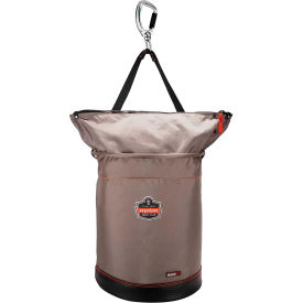 Ergodyne® Arsenal® 5976 Hoist Bucket Tool Bag w/ Swivelling Carabiner & Zipper XL Gray