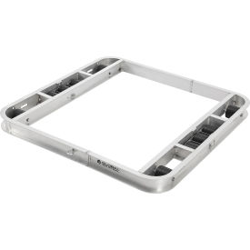 Global Industrial™ Aluminum Pallet Dolly with Tilt Rollers 48"" x 48"" 6000 lb. Cap.