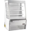 Nexel®; Refrigerated Open Air Merchandiser w/ Curtain 13.8 Cu. Ft. Stainless Steel
