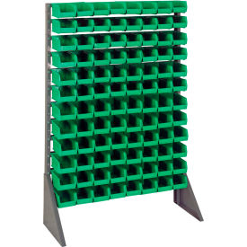 Quantum QRU-12S-220-96 Single Sided 12 Rail Unit With 96 QUS220 Ultra Stack & Hang Bins Green