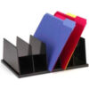 Officemate Large Sorter with 5 Compartments Black