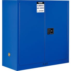 Global Industrial™ 30 Gallon Acid Corrosive Cabinet Manual Close 2 Door 43""W x 18""D x 44""H