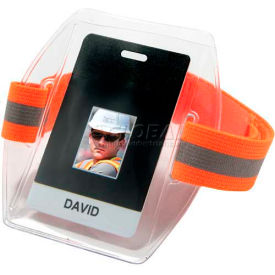Ergodyne® Squids® Arm Band ID/Badge Holder HV Hi-Vis Orange