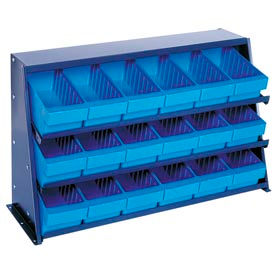 Quantum QPRHA-601 Bench rack 12""x36""x21"" with 18 Blue Euro Drawers