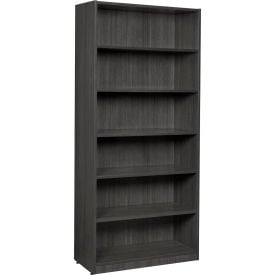 Regency Legacy Classic 6-Shelf 71"" High Bookcase Ash Grey
