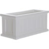 Mayne® Cape Cod 24"" x 11"" Patio Planter White