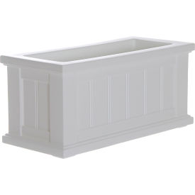 Mayne® Cape Cod 24"" x 11"" Patio Planter White
