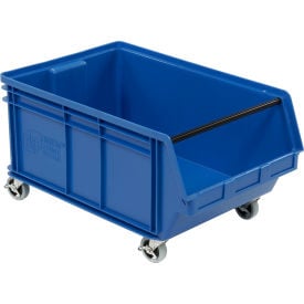 Quantum Mobile Magnum Plastic Stacking Bin 18""W x 28"" D x 15""H Blue