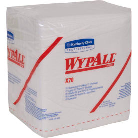 Wypall X70 Wipers 1/4-Fold 12-1/2"" X 14-2/5"" White 12/Case - KIM41200