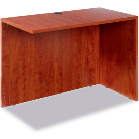 Alera Reversible Return/Bridge - 42""W x 23-5/8""D - Medium Cherry - Valencia Series