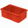 Global Industrial™ Plastic Dividable Grid Container 16-1/2""L x 10-7/8""W x 6""H Red
