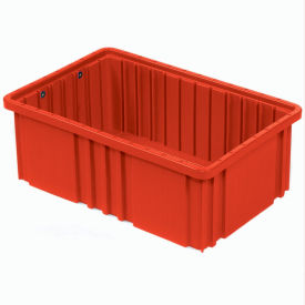 Global Industrial™ Plastic Dividable Grid Container 16-1/2""L x 10-7/8""W x 6""H Red