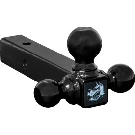 Buyers Products Tri-Ball Hitch-Solid Shank w/ Black Towing Balls - 1802200
