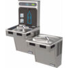 Halsey Taylor Bi-Level HydroBoost Water Refilling Station W/Filter Light Gray HTHB-HAC8BLPV-WF