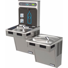 Halsey Taylor Bi-Level HydroBoost Water Refilling Station W/Filter Light Gray HTHB-HAC8BLPV-WF