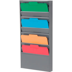 Global Industrial Hanging 10 Pocket Wall Mounted Medical Chart File Holder