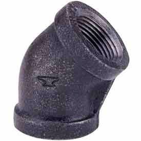 1-1/4 In. Black Malleable 45 Degree Elbow 150 PSI Lead Free