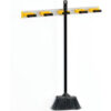 Global Industrial™ Mop & Broom Holder Gray/Black/Yellow 27-1/2"" 5 Prongs