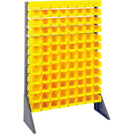 Quantum QRU-12S-220-96 Single Sided 12 Rail Unit With 96 QUS220 Ultra Stack & Hang Bins Yellow