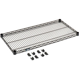 Nexel® S1848B Black Epoxy Wire Shelf 48""W x 18""D