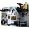 Wall Control Pegboard Standard Tool Storage Kit Galvanized Black 48"" X 32"" X 9""