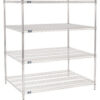 Nexel® 4 Shelf Chrome Wire Shelving Unit Starter 48""W x 36""D x 63""H