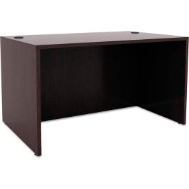 Alera® Wood Desk Shell - 47-1/4""W x 29-1/2""D x 29-5/8""H - Espresso - Valencia Series