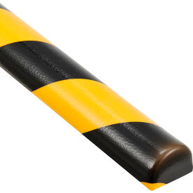 Global Industrial™ Surface Bumper Guard Type C 39-3/8""L Black/Yellow
