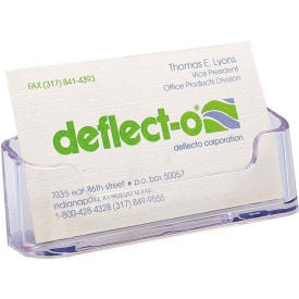 Deflect-o® Desktop Business Card Holder Plastic 2/Pk