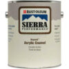 Rust-Oleum Sierra Performance Beyond 0 VOC Acrylic Enamel Gloss White Pastel Base Gal Can - 208050