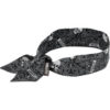 Ergodyne® Chill-Its 6700 Evaporative Cooling Bandana Headband Polymers Tie Closure Skulls