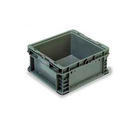 ORBIS Stakpak NXO1215-7 Modular Straight Wall Container 12""L x 15""W x 7-1/2""H Gray