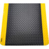 Global Industrial™ Diamond Plate Anti Fatigue Mat 15/16"" Thick 4'W x 6'L Black/Yellow Border