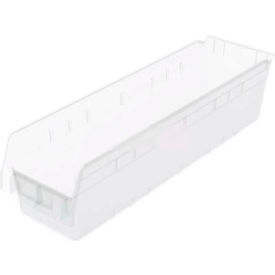 Akro-Mils ShelfMax® Plastic Nesting Storage Shelf Bin 30094 - 6-5/8""W x 23-5/8""L x 6""H Clear